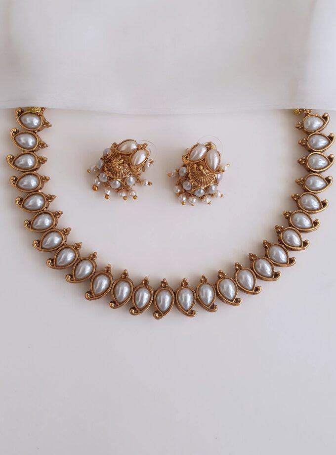 NECKLACE-A1134 PEARL