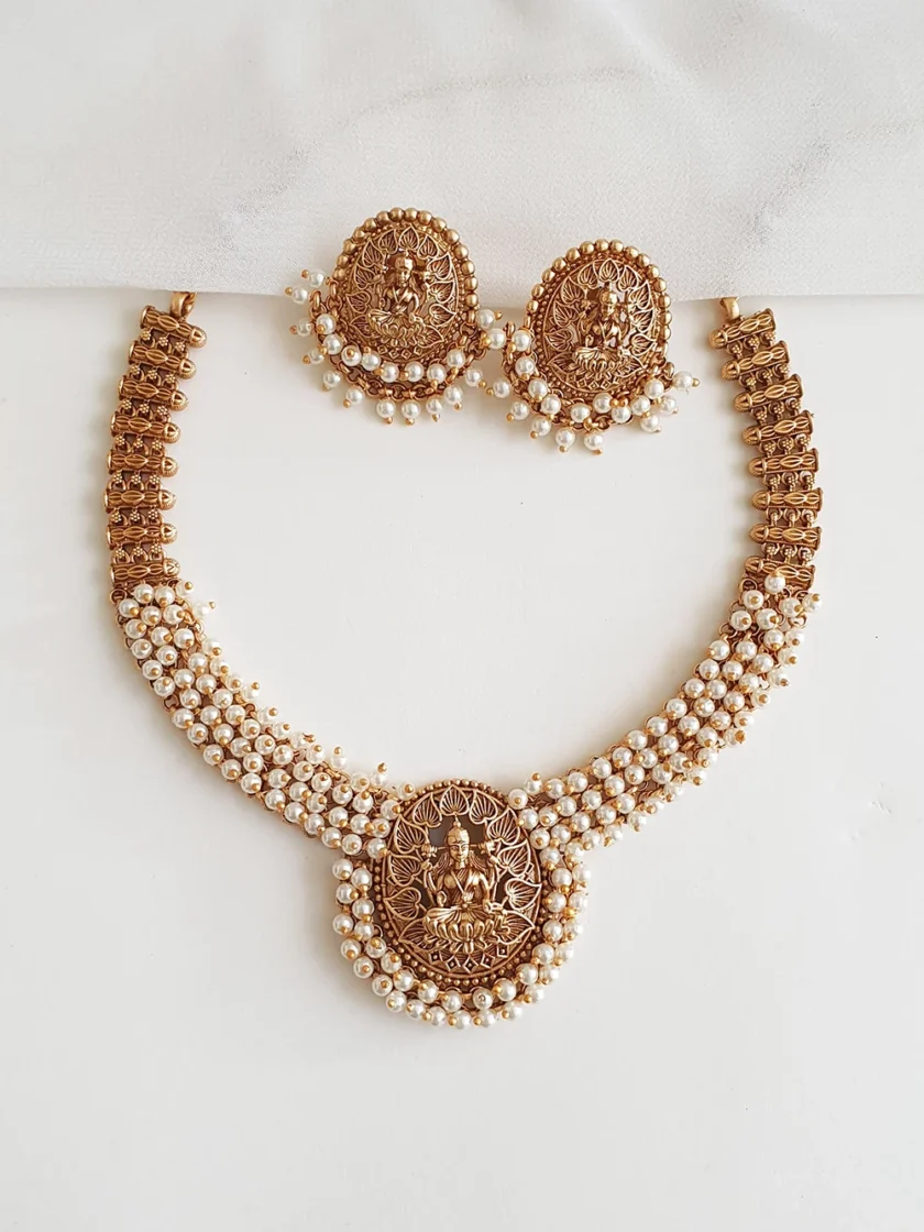 NECKLACE-A1326 PEARL