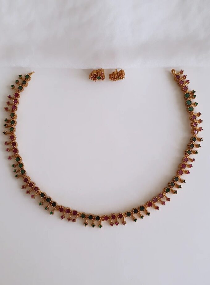 NECKLACE AD STONE-A952 MULTI