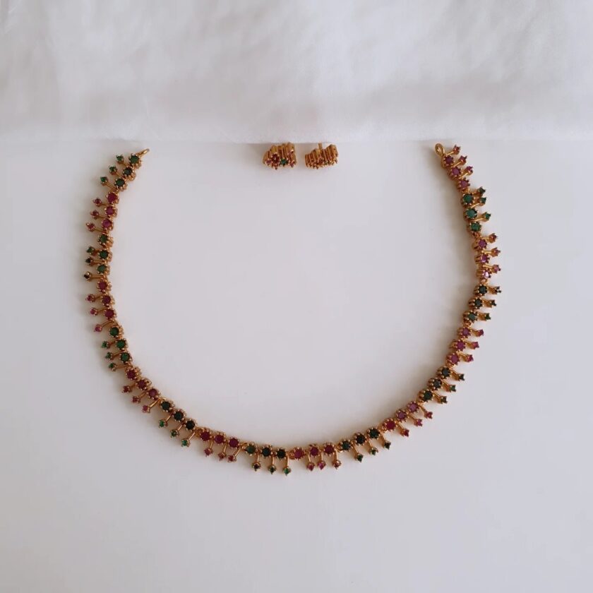 NECKLACE AD STONE-A952 MULTI