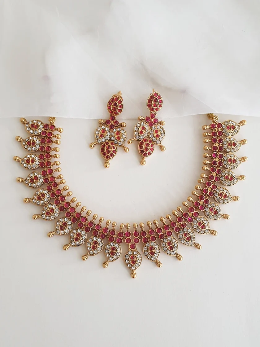 NECKLACE-A1430 RUBY