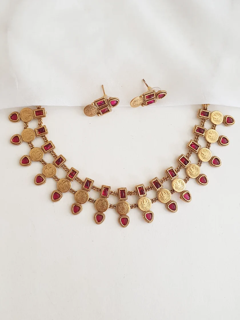 NECKLACE-A1136 RUBY
