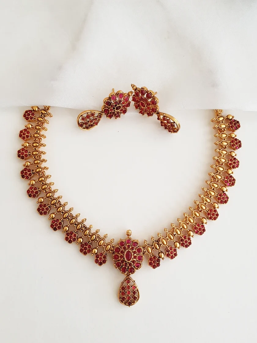 NECKLACE-A1585 RUBY