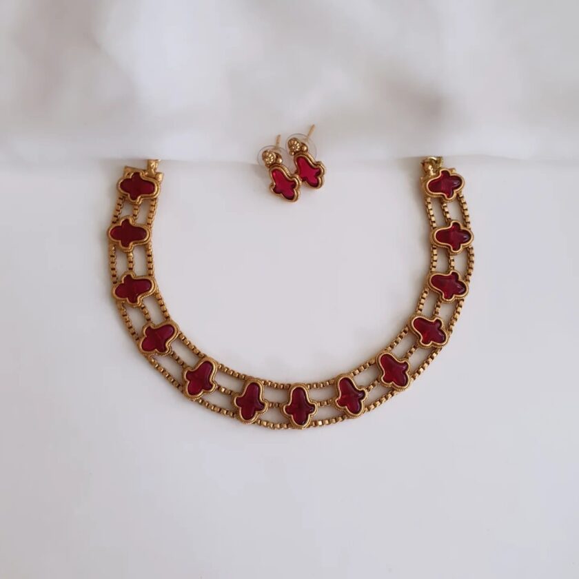 NECKLACE-A1672 RUBY