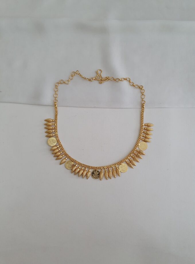 MULLAMOTTU COIN NECKLACE MICRO PLATED-A1730