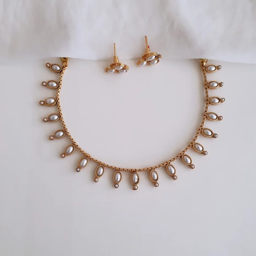 NECKLACE-A1876 PEARL