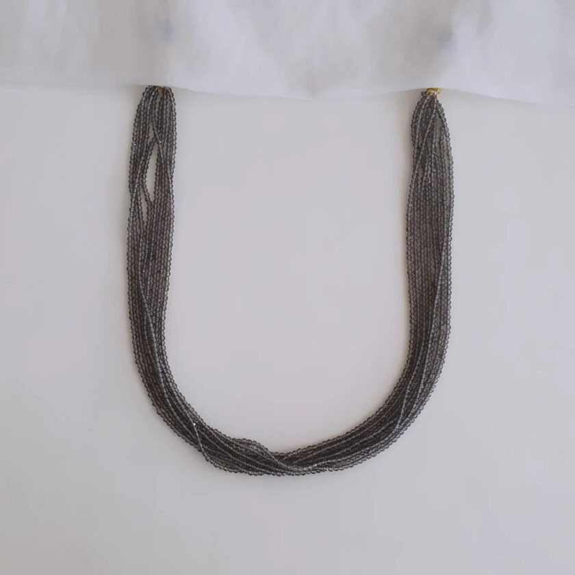 SUGAR BEADS NECKLACE-A1881 GREY
