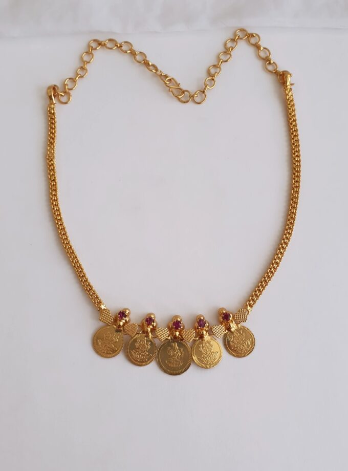 FIVE COIN NECKLACE-A1885