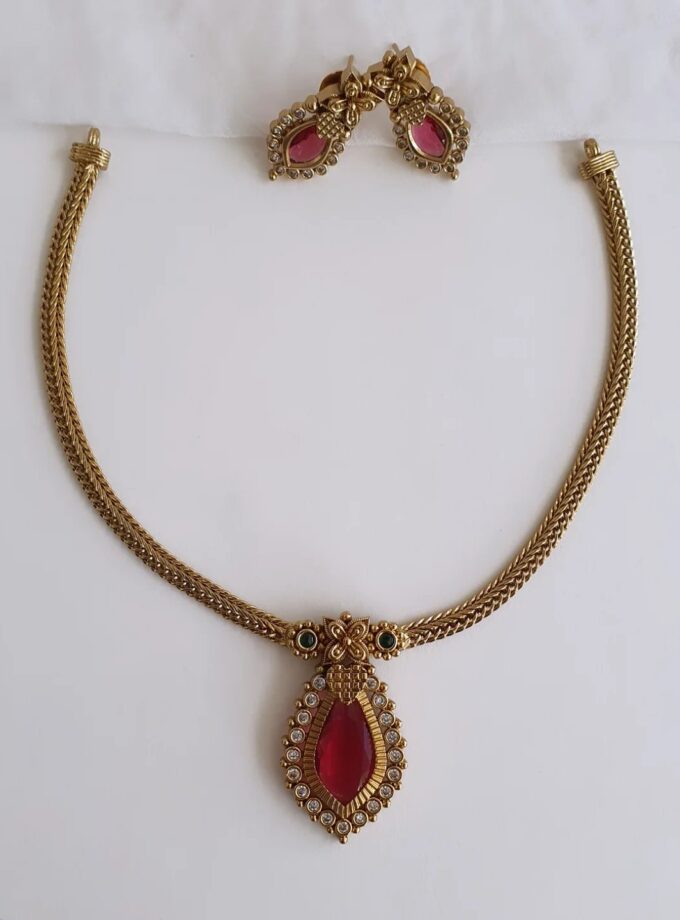 NECKLACE-A1889 RUBY