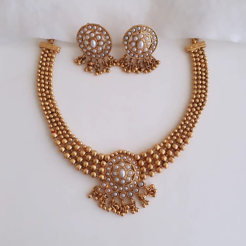 LAYERED NECKLACE-A1946 PEARL