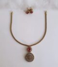 AD STONE NECKLACE-A2074 RUBY