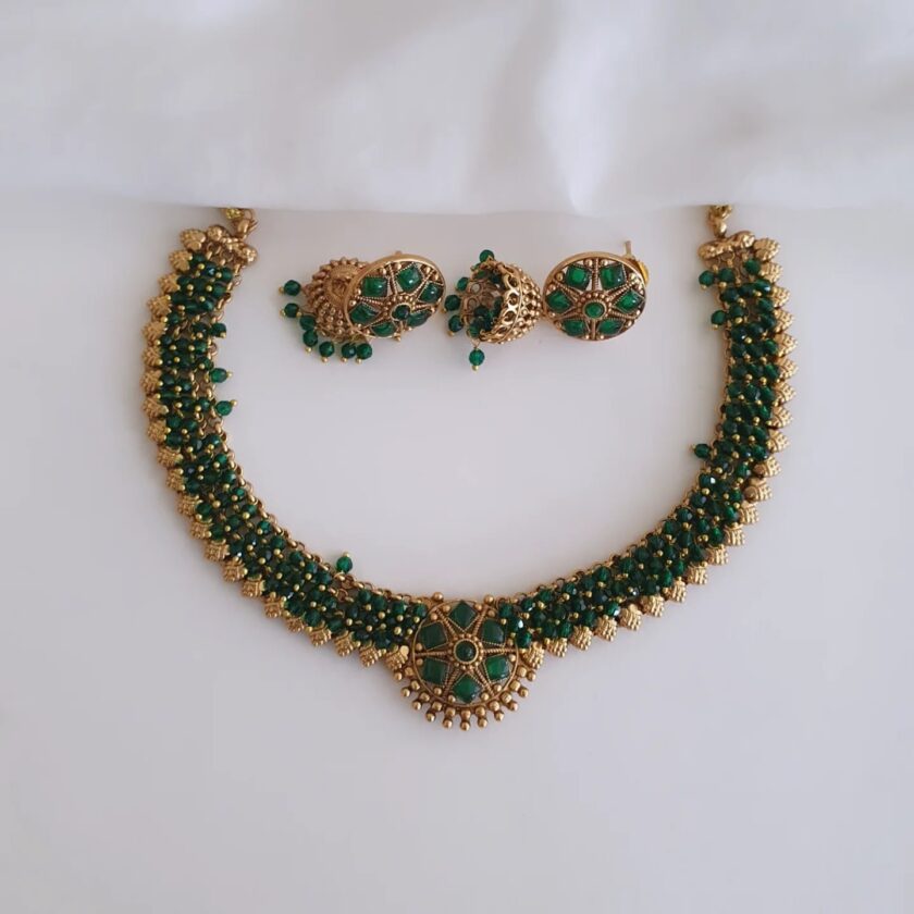 NECKLACE-A2315 GREEN