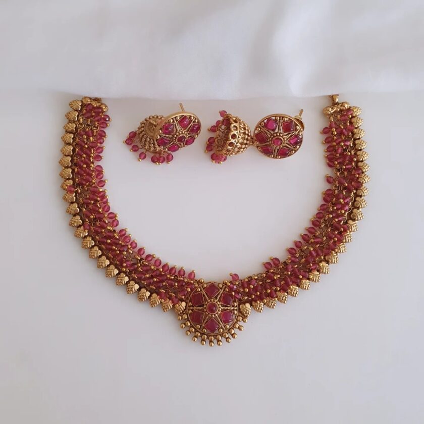 NECKLACE-A2315 RUBY