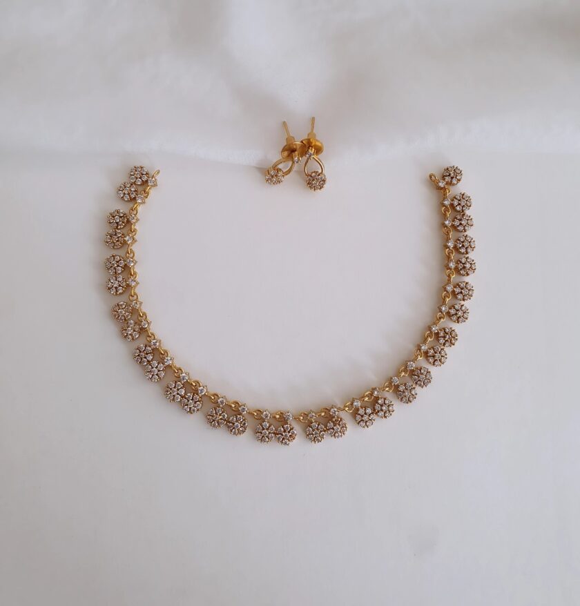 NECKLACE AD STONE FLOWER-A2320