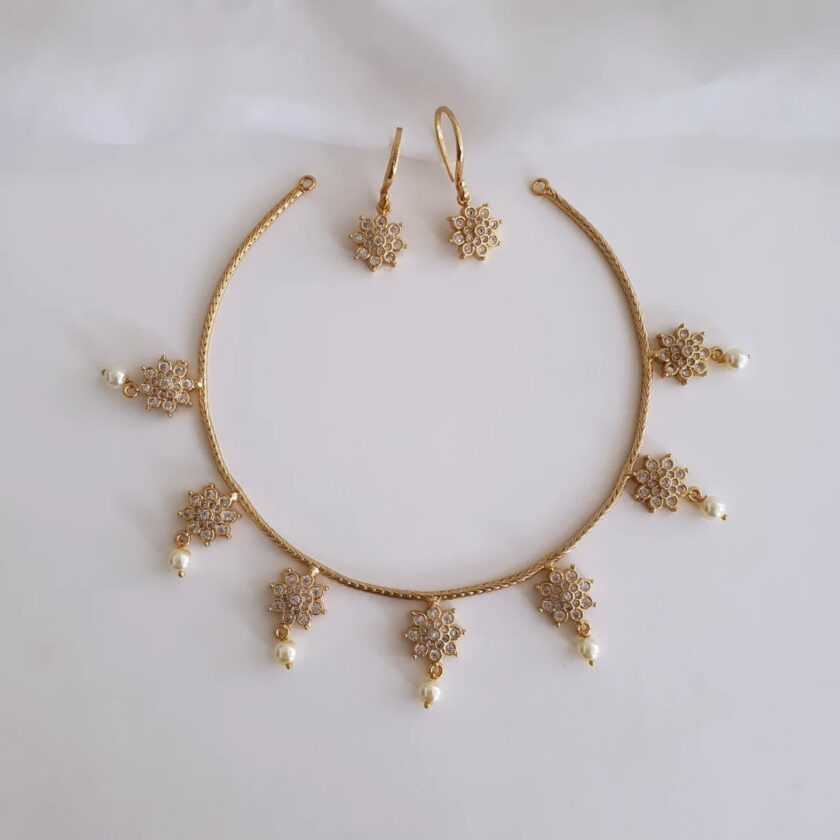 NECKLACE AD STONE-A2341 WHITE