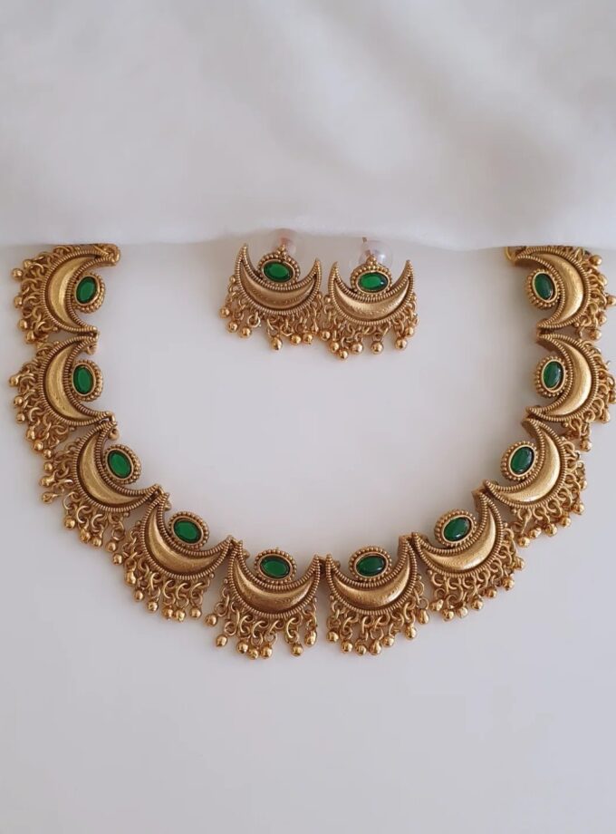 NECKLACE-A2354 GREEN