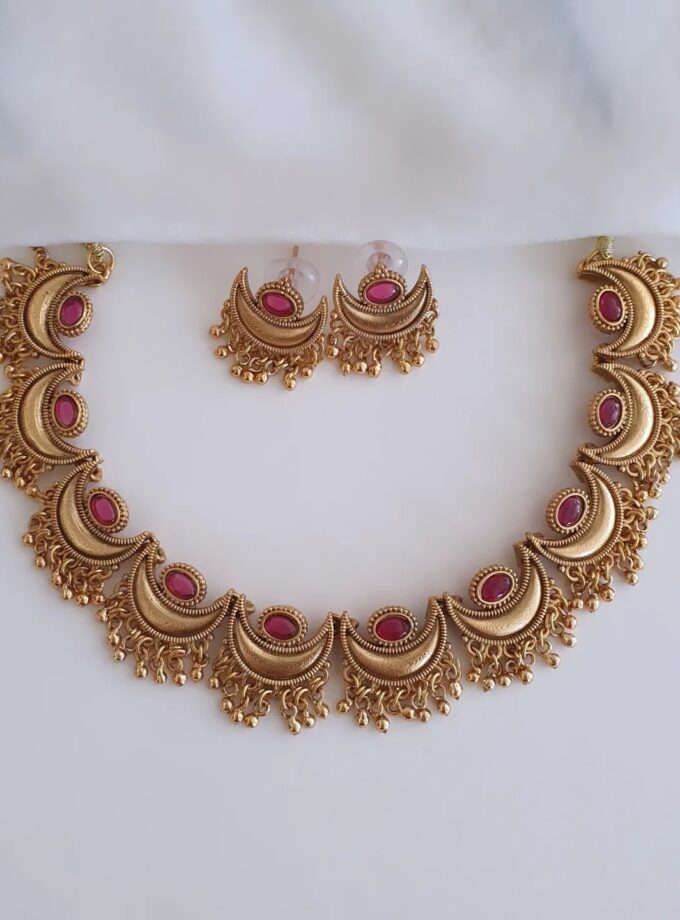 NECKLACE-A2354 RUBY
