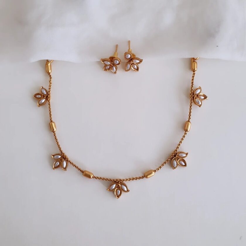 NECKLACE(T)-A2376 PEARL