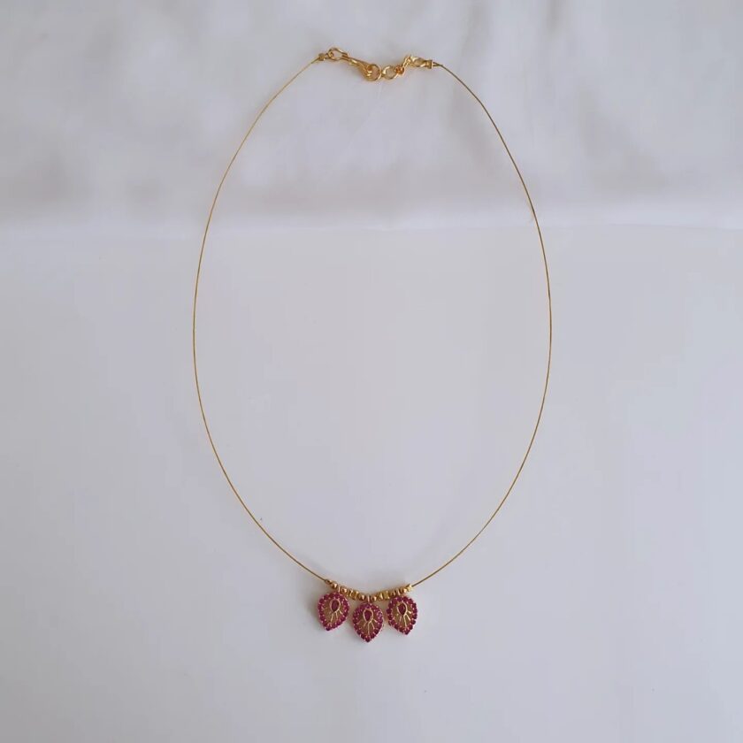 INVISIBLE CHAIN AD STONE-A2325 RUBY