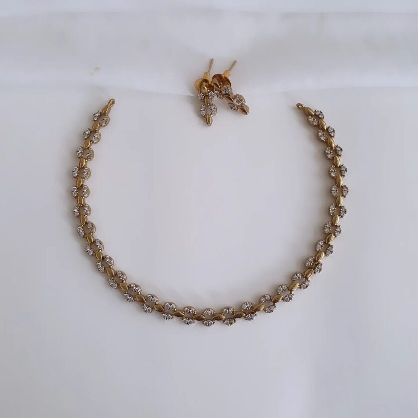 NECKLACE AD STONE-A2397 WHITE
