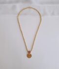 NECKLACE MICRO PLATED COIN-A2423