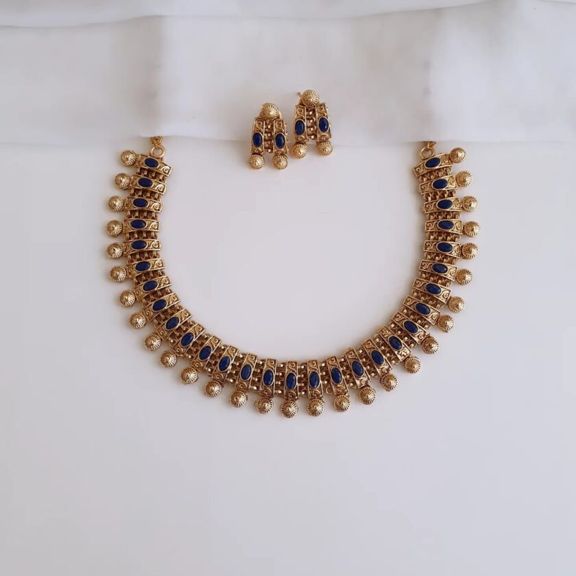 NECKLACE(T)-A2424 BLUE