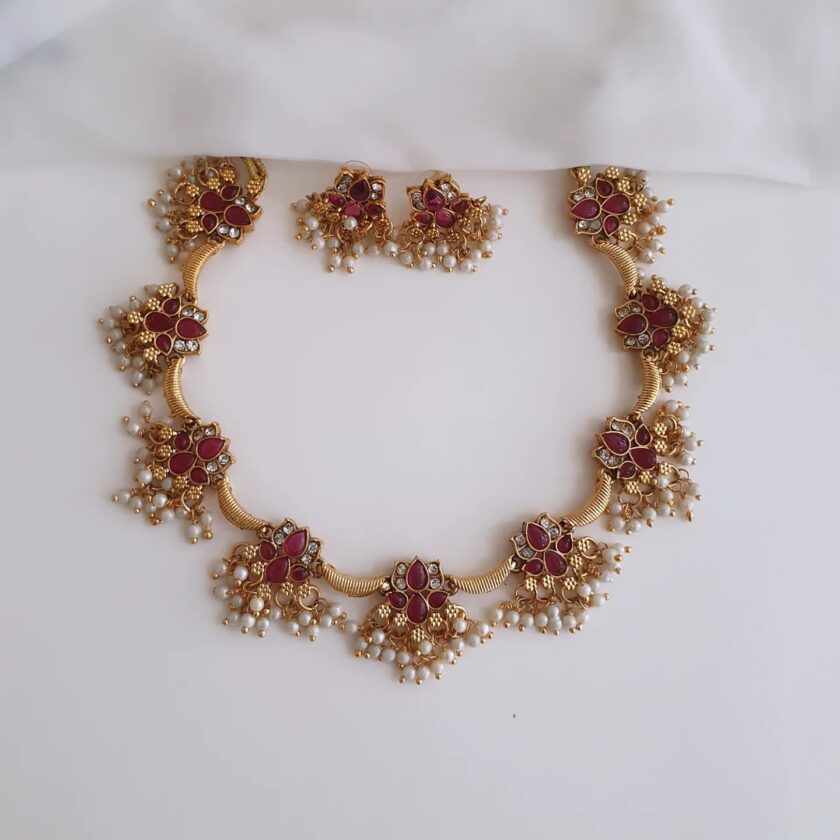 NECKLACE-A2062 RUBY