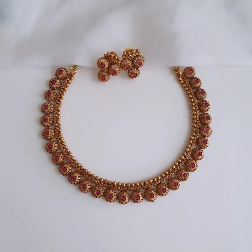 NECKLACE(T)-A2459 RUBY