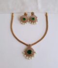 AD STONE NECKLACE(R)-A2472 GREEN