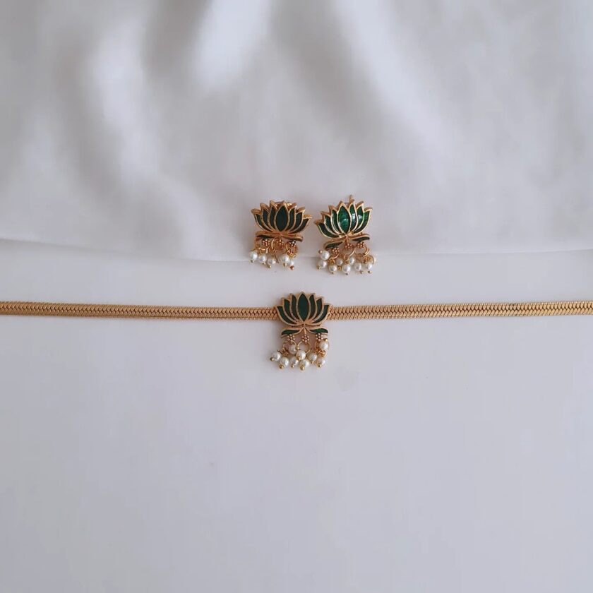 CHOKER LOTUS -A2568 GREEN
