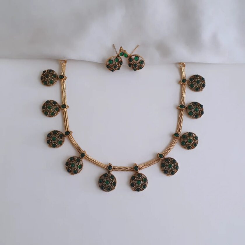 NECKLACE-A2722 GREEN