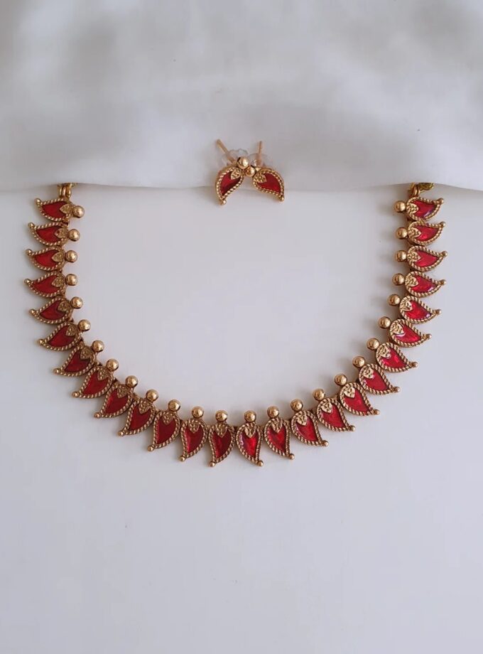 PALAKA NECKLACE-A2739 RED