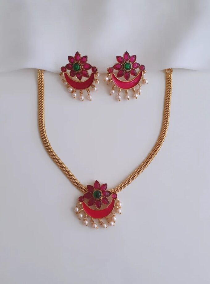NECKLACE-A2783 RUBY