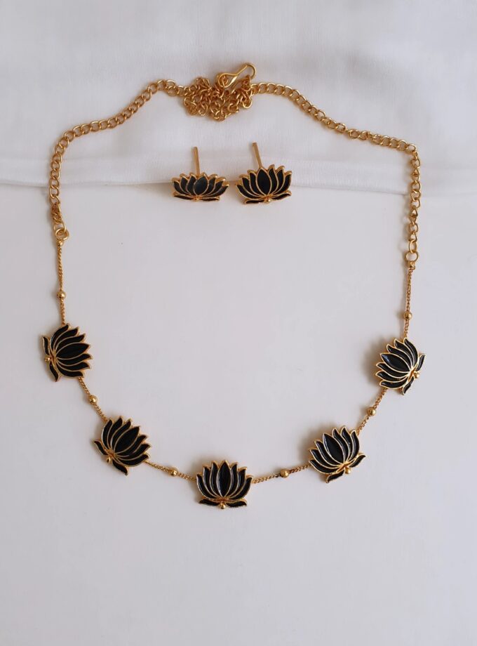 NECKLACE-A2678 BLACK
