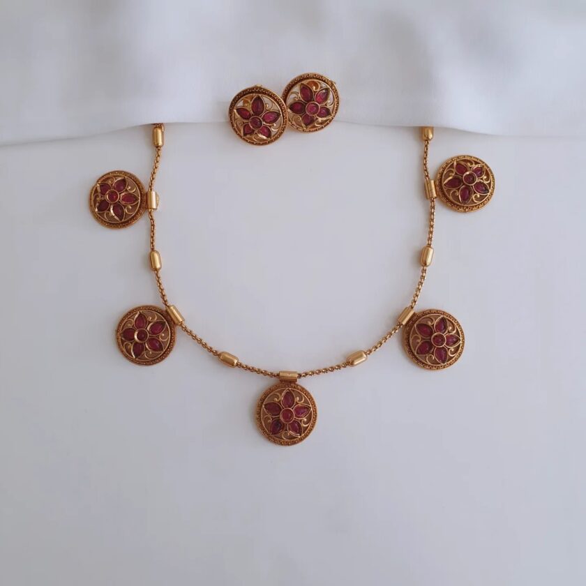 NECKLACE-A2794 RUBY