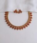NECKLACE-A2798 RUBY