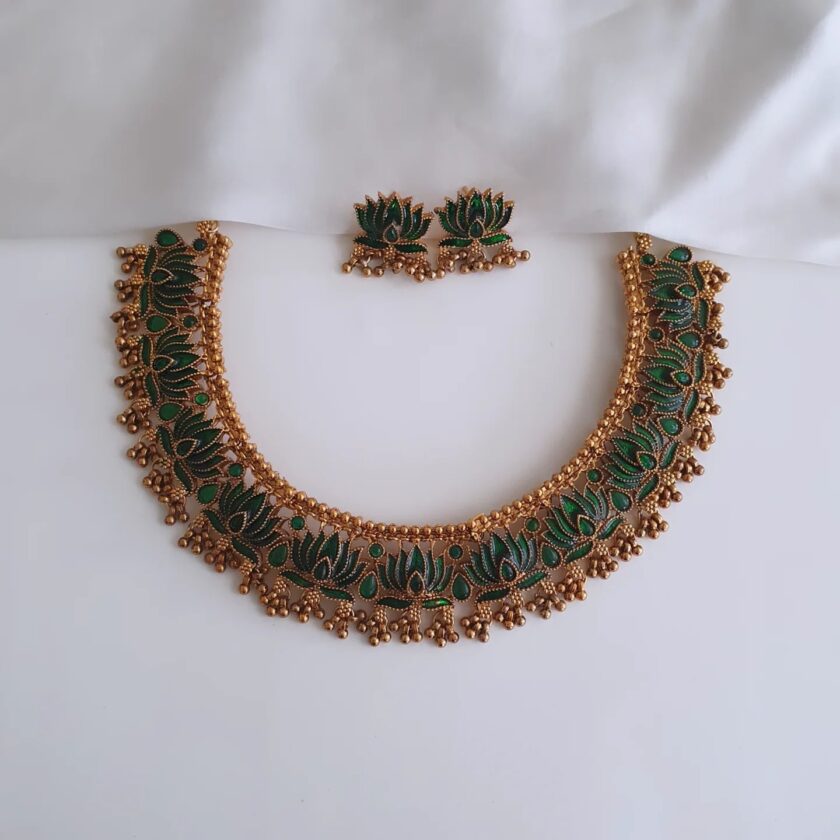 NECKLACE-A2805 GREEN