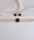 CHOKER PEARL-A2833 GREEN