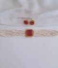 CHOKER PEARL-A2833 RUBY