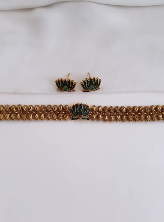 CHOKER LOTUS-A2887 GREEN