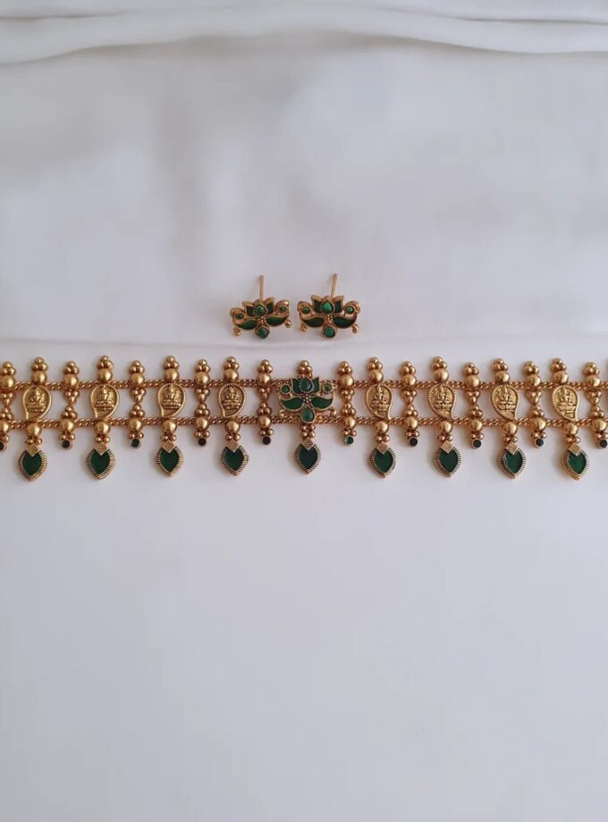 CHOKER PALAKA LEAF-A2902 GREEN