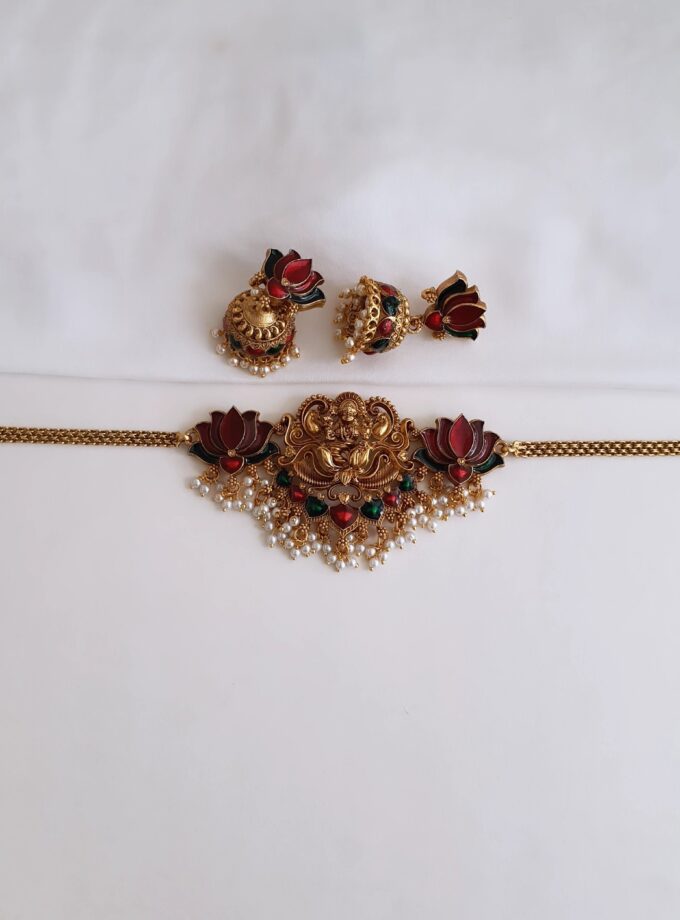 CHOKER LAKSHMI LOTUS-A2923