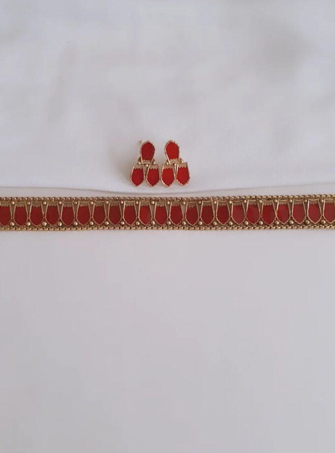 CHOKER NAGAPADAM-A2937 RED