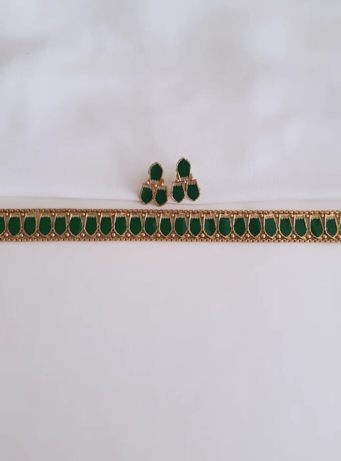 CHOKER NAGAPADAM-A2937 GREEN