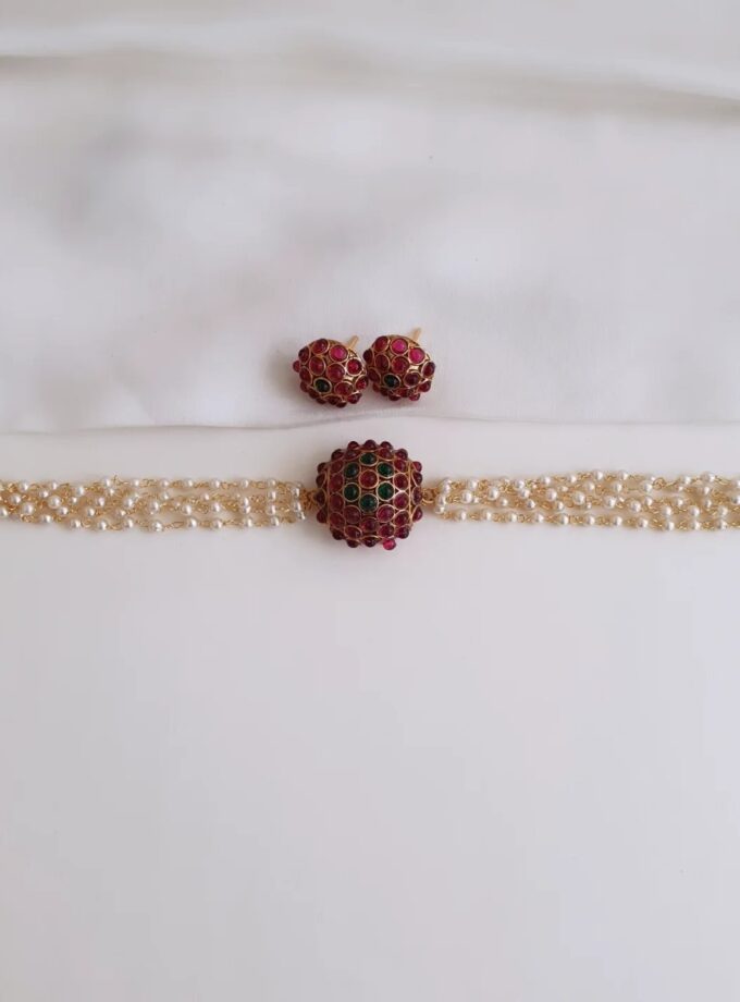 CHOKER PEARL-A3177 MULTI