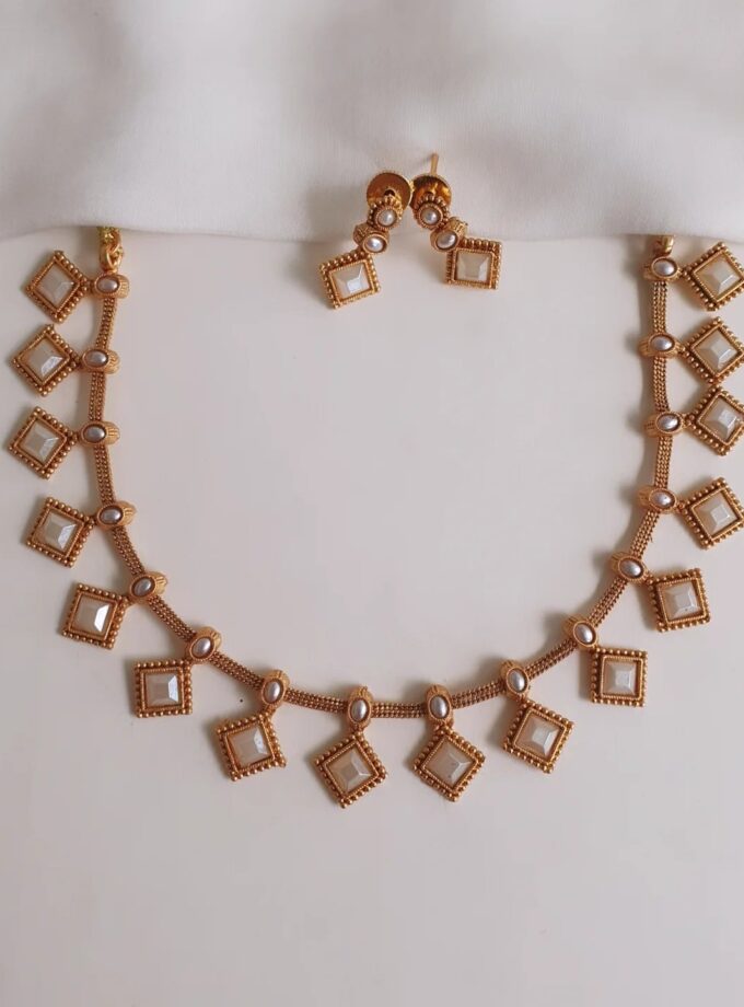 NECKLACE-A3271 PEARL