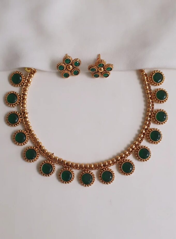 NECKLACE-A3272 GREEN