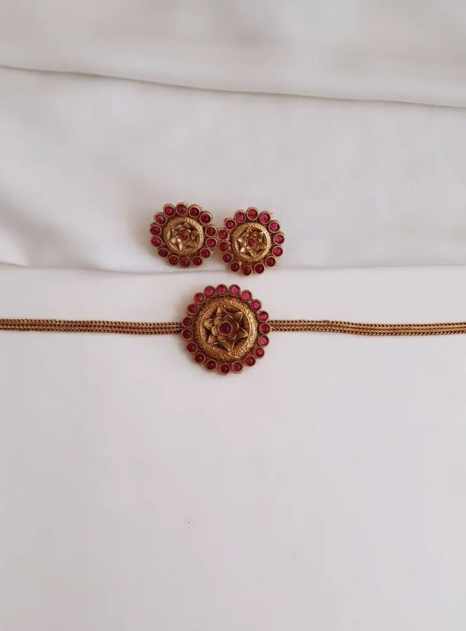 CHOKER-A3285 RUBY