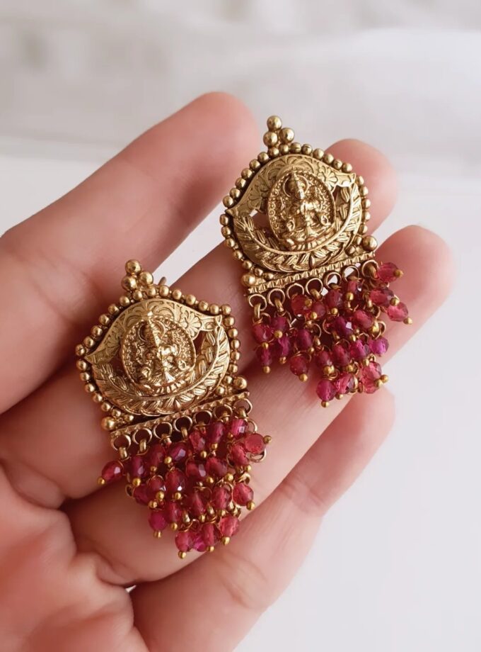 EARRING-E119 RUBY