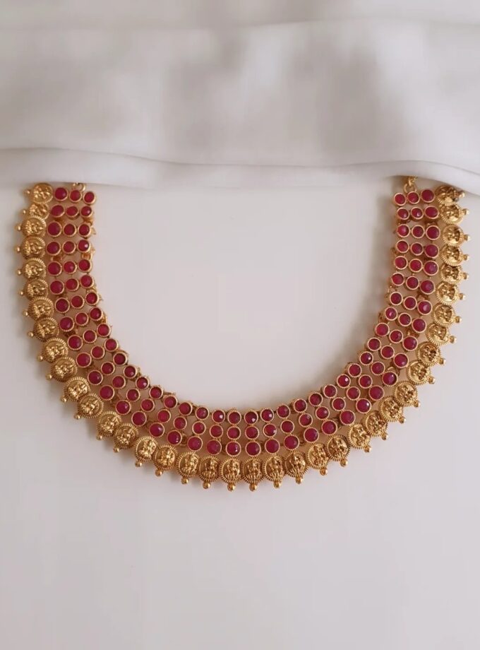 NECKLACE-A3427 RUBY